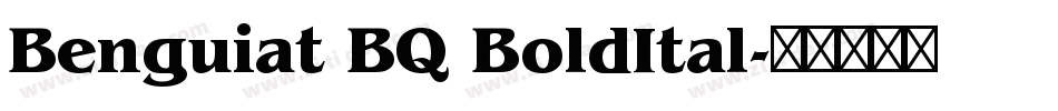 Benguiat BQ BoldItal字体转换
